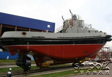 俄罗斯Pella船厂一艘拖船提前下水