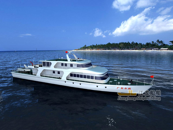 江龙船舶签约承建43米钢铝水政执法船
