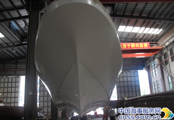 江西吉安海事局28米海事指挥艇主体完工