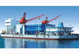 天津中交博迈科承接的国内首艘深层搅拌船开工