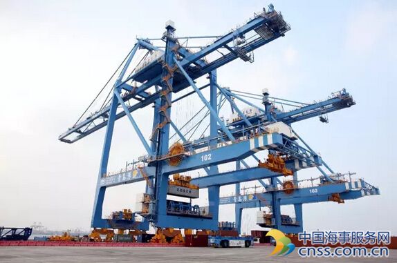 ZPMC青岛港全自动化码头设备全部到港