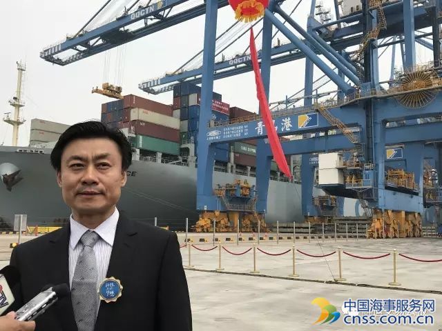 5月11日在青岛,记者采访了振华重工董事长朱连宇,了解了他对于自动化