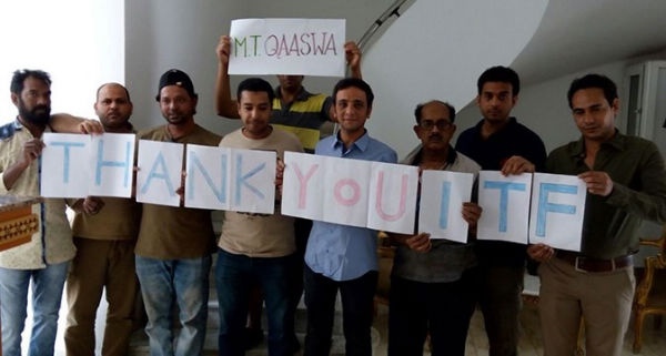 ITF: “Qaaswa”轮船员在被抛弃长达11个月后回家