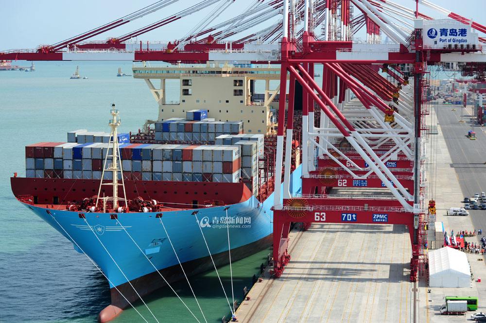 青岛港对上合组织成员国贸易频繁 海运年出口50万标准箱