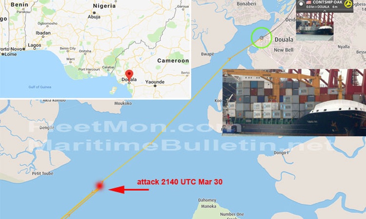 4名船员遭绑架! 几内亚湾海盗又作案, 一集装箱船遇袭!