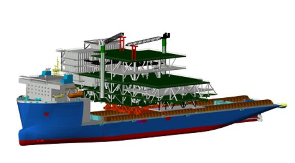 中远海运特运中标迄今为止最大海上平台运输+DP浮托安装合同