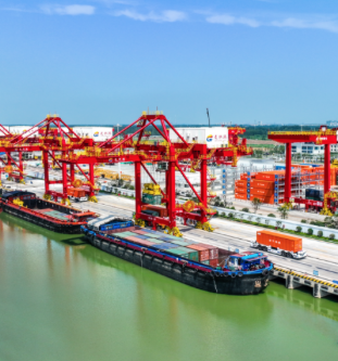 山东省首条运河外贸出口航线正式开通