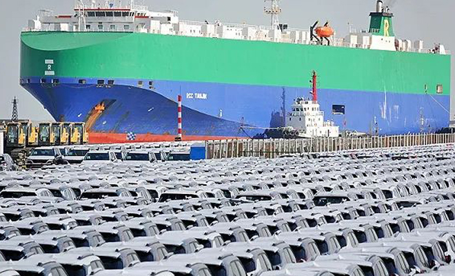 中国有望在2028年跃升为全球第四大汽车船运国