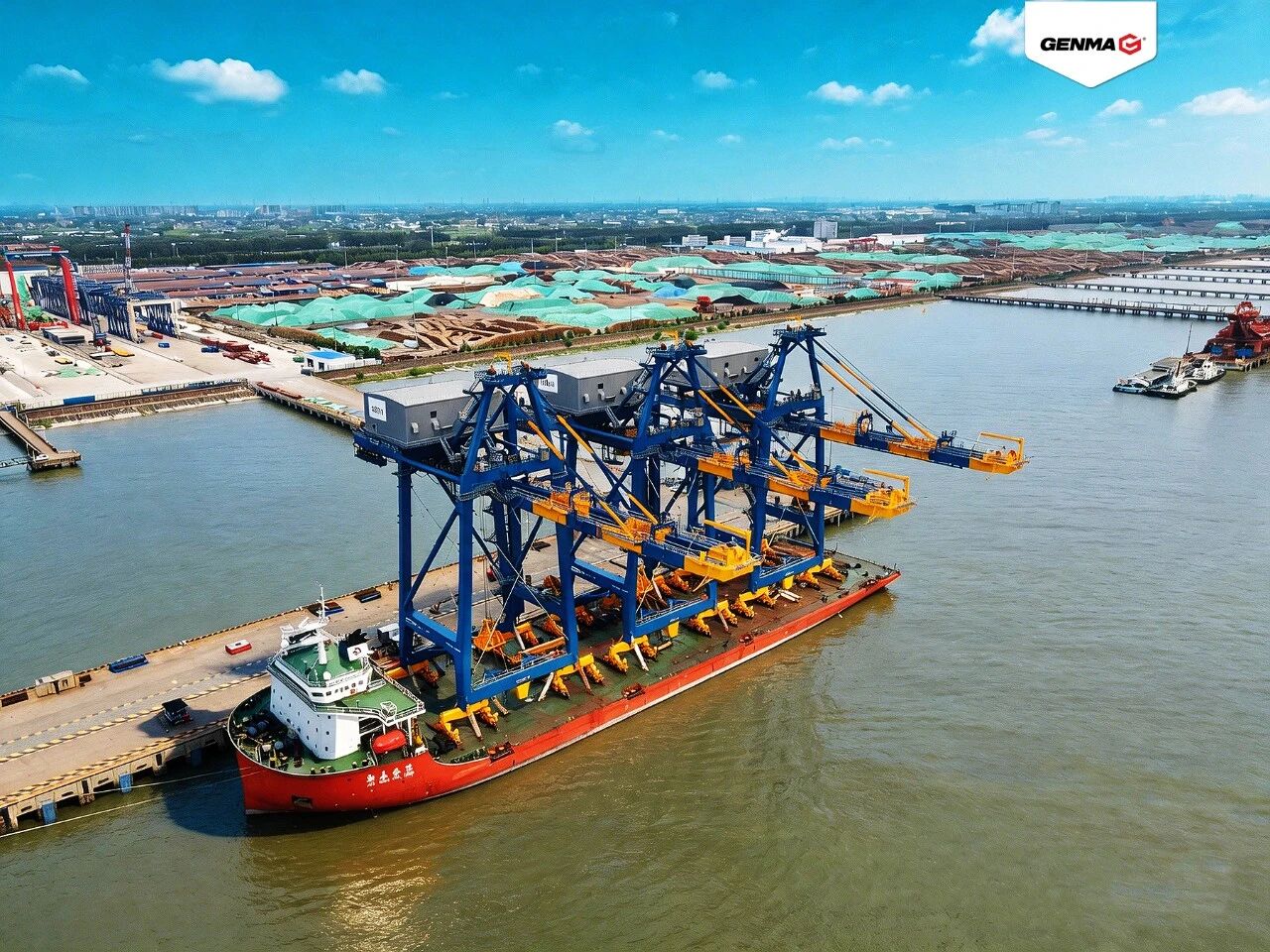 GENMA ships another three bridge-type grab ship unloaders to India.