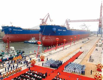 青岛开发区成国家船舶基地12造船巨头入驻