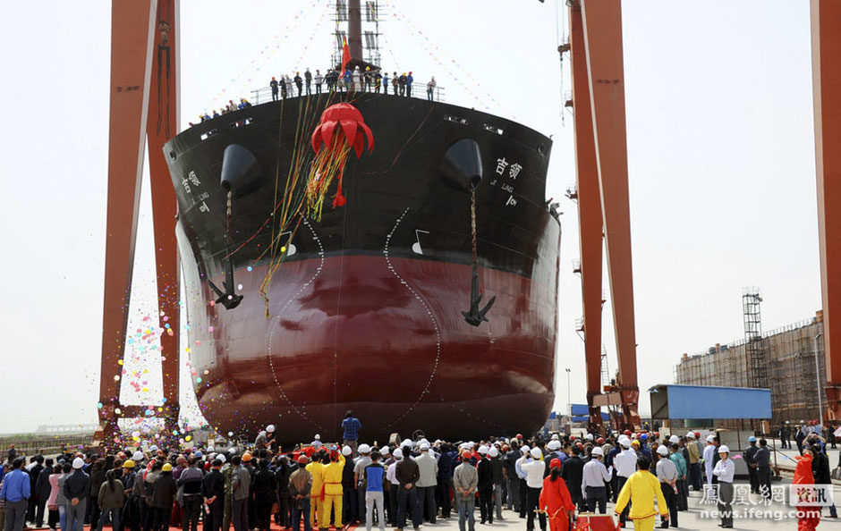 高清：江苏“农民船王”花费1.8亿造出大货轮