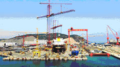 韩三进船业开始建造集装箱船（图）