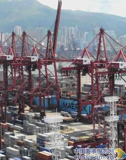香港5月货柜量微升0.4% 上海港增幅明显