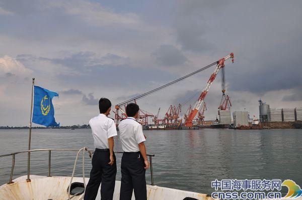 洋浦海事保大型浮吊船安全 助推昌江核电站建设