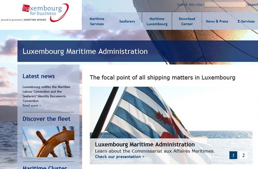 卢森堡新开通海运业务网站（图）