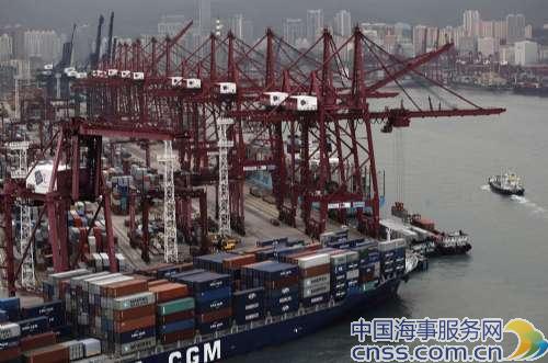 香港港口去年箱量升3%（图）