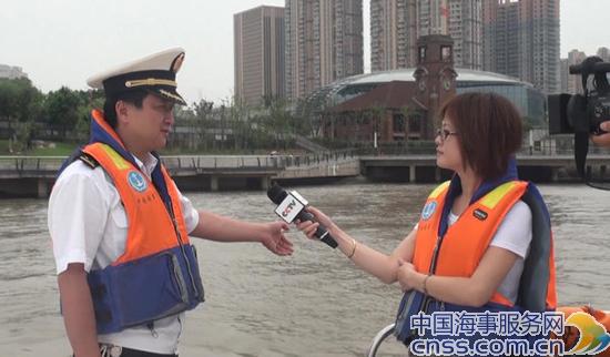 央视等媒体采访芜湖执法支队安全管理工作（图）