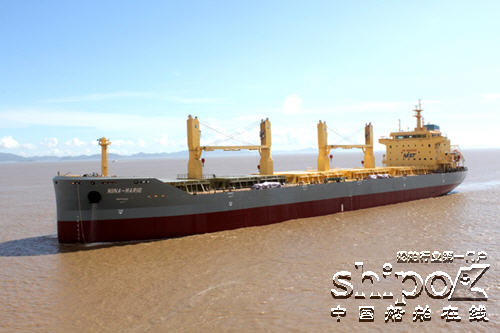 中船重工船业35000DWT散货船“NINA-MARIE”即将交船