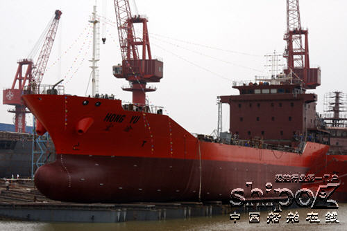 广州航通船业一艘5500立方LPG船下水