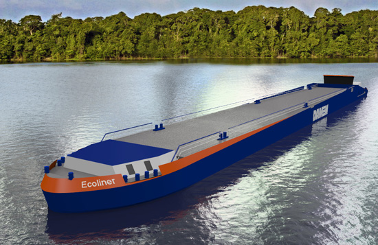 Damen EcoLiner provides new vessel on LNG and integrated shipping concept for the inland shipping industry 