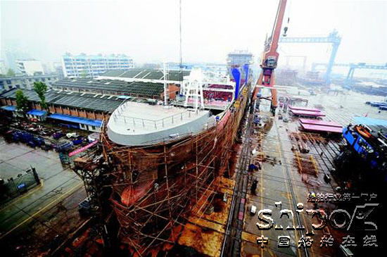 长航重工宜昌船厂8200吨远洋货轮即将下水