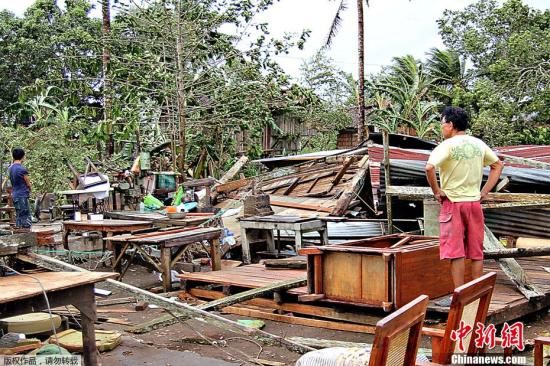 热带风暴“悟空”吹袭菲律宾中部 已致6人死亡