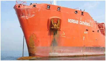 去年失事船舶Norgas Cathinka终于释放