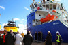 The naming ceremony for first PX105 PSV SINOPACIFIC built for Deep Sea Supply held in Aberdeen UK 