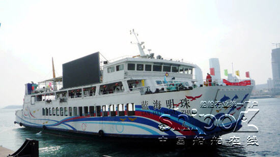青岛最豪华游船“蓝海明珠”将下水