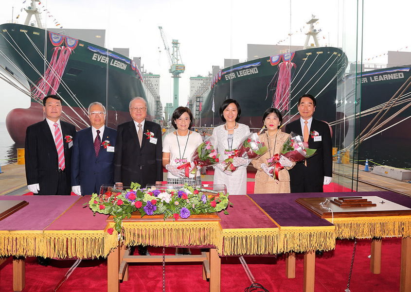 Naming Ceremony for Evergreen’s Latest Three L-Type Vessels (South Korea)