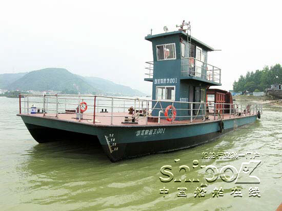 富春江最大、富阳首艘保洁船即将投入使用