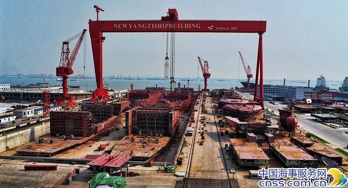 新扬子造船获2艘8.2万吨散货船订单