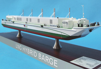 Becker Marine Awarded Building Contract for First LNG Hybrid Barge