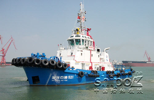 黄埔造船全球首制LNG双燃料港作拖船交付