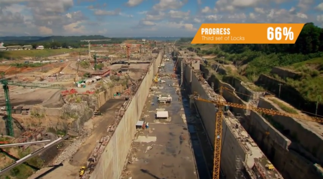 巴拿马运河拓宽工程正式停工