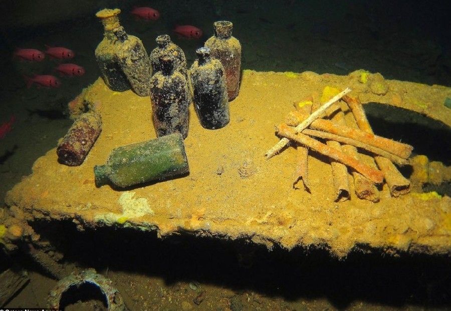 全球最大二战船舶墓地曝光 日本多艘战舰沉没