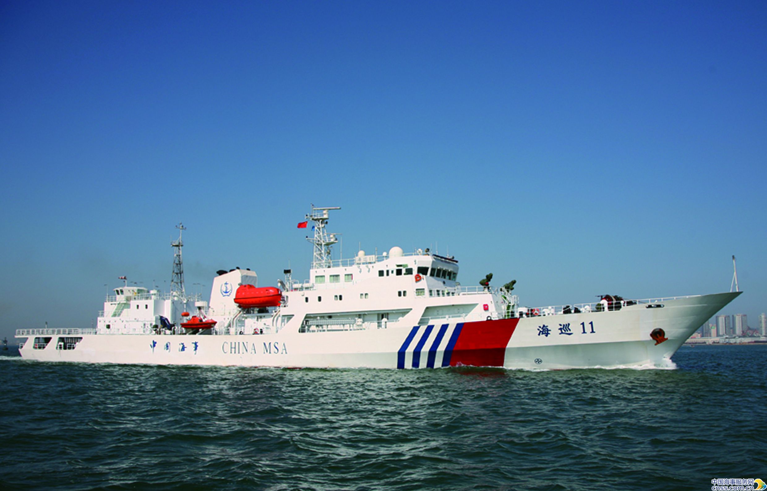 中国最先进海巡船巡视中国北方海域