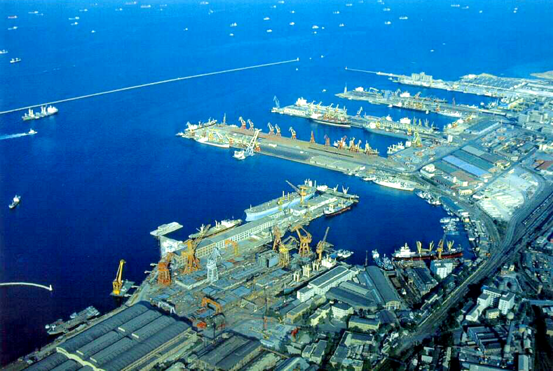 大连港上半年港口生产逆势上扬 港口生产“双过半”