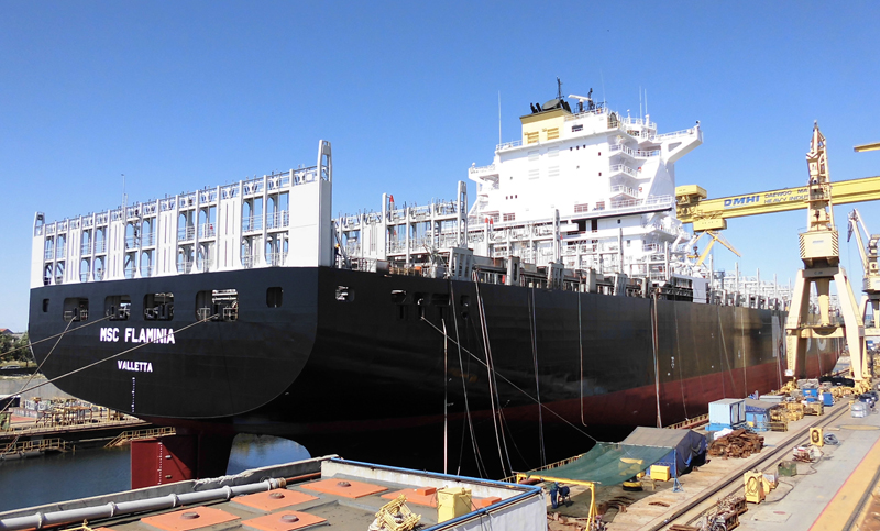 Fire-ravaged MSC Flaminia returns as an eco-ship