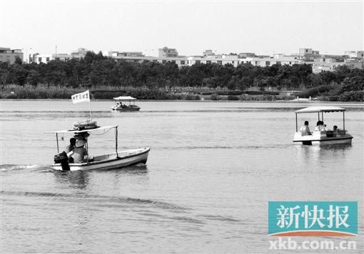 广州白云湖公园游船码头救生员疑无证上岗(图)