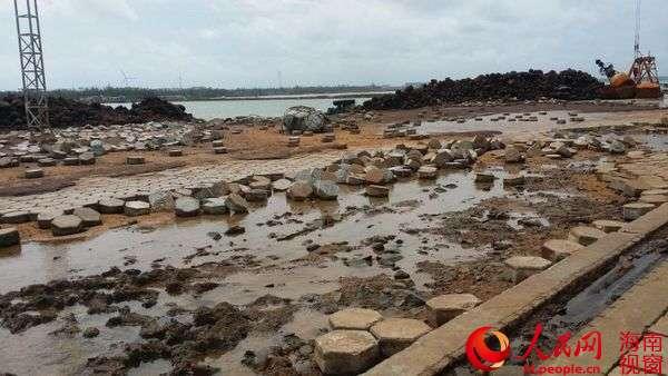 台风“海鸥”威力凶猛 西线城镇重点港口遭受重创