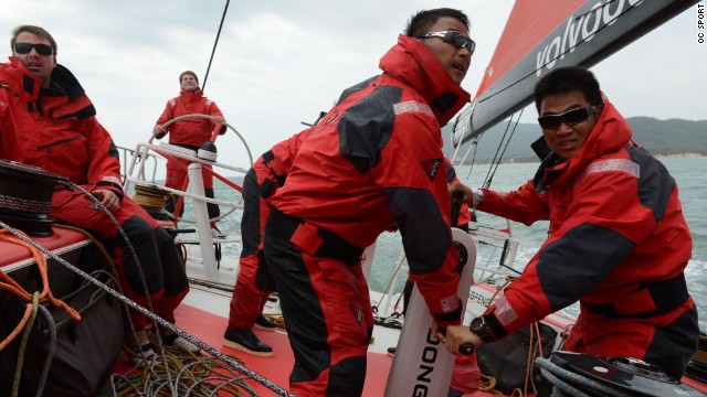 Team manager Bruno Dubois says the boat\'s novice Chinese sailors have been trained in 10 months, where many teams take 10 years. Some hopefuls abandoned the team after their first offshore voyage.