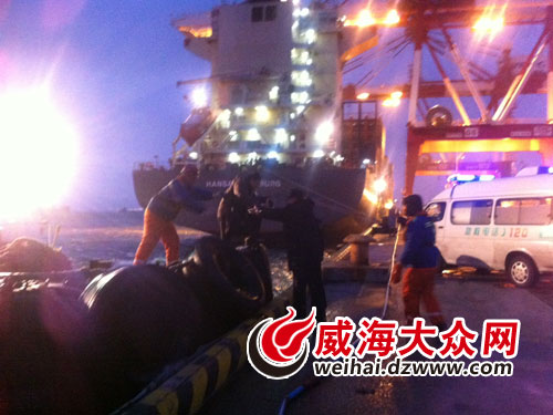 船员海上突发病 威海南港海事处紧急救助