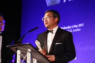 IMO sec-gen Sekimizu gives emotional Seatrade award speech