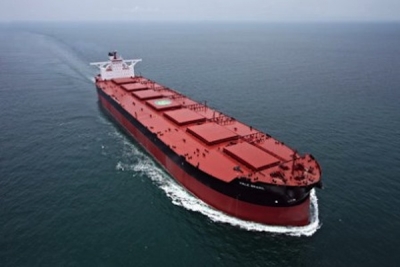 China-owned valemax anchored off Qingdao, set to call at port