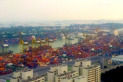 Singapore port handles lower box throughput in June