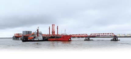 洋口港5000吨级液化码头迎来第一艘液化品货轮