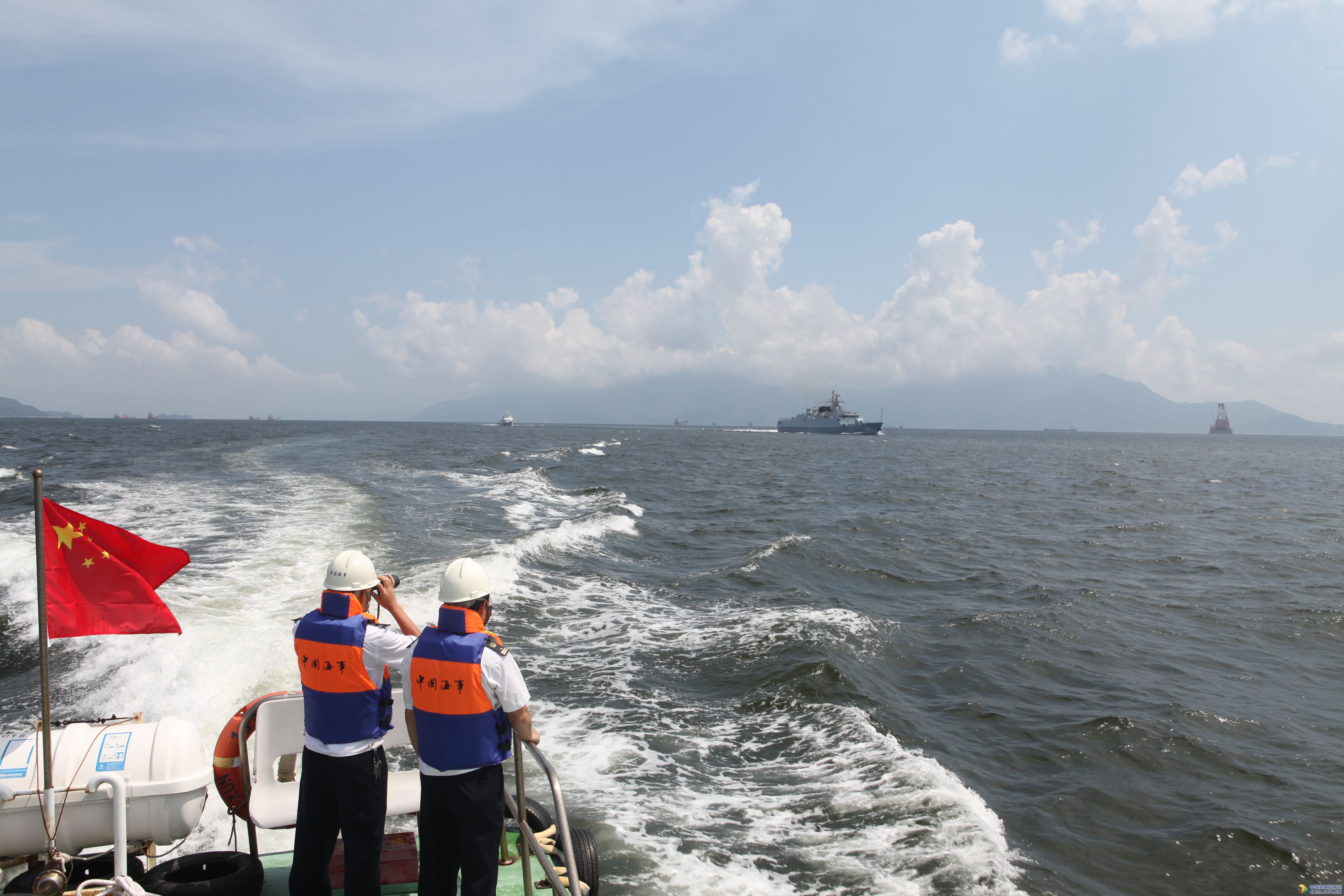 “惠州舰”回访命名港  惠州海事局全程护航