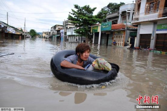 缅甸遇40年最大洪灾21万人变灾民 向国际社会求助
