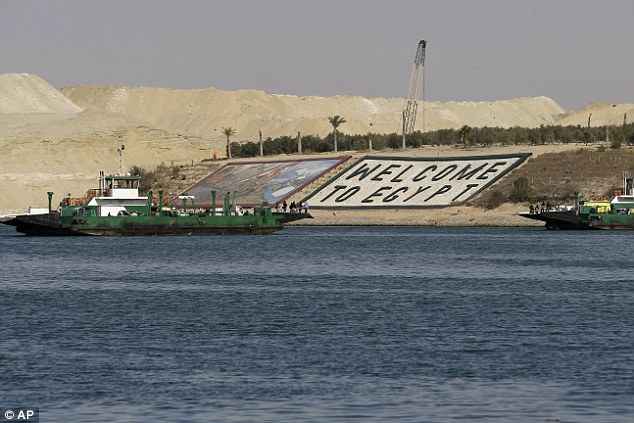 Egypt unveils giant expansion to Suez Canal